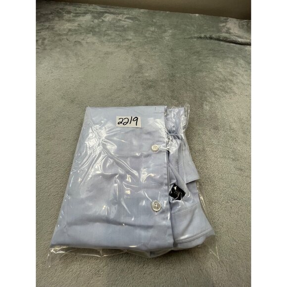 Roberto Stovelli Mens XL Light Blue Long Sleeve Button-Down Dress Shirt - Picture 7 of 7